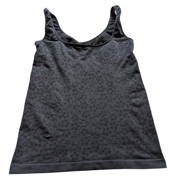 Shape Wear Camisole Fairy Grunge Goth Y2K Women S Black Floral Stretch Wireless - Picture 8 of 11